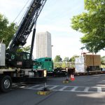 We coordinated with the University for a road closure for the morning of the pick.