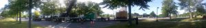 Panorama of job site.