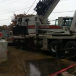 Panorama of job site.