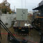 Grabbing another piece off of the trailer