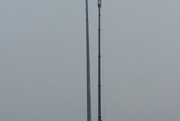 Using our Link-Belt 8690 on a cell tower.