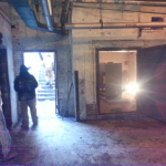 You can see the new transformer all set and landed in the room and all our tools picked up. On to the next one!