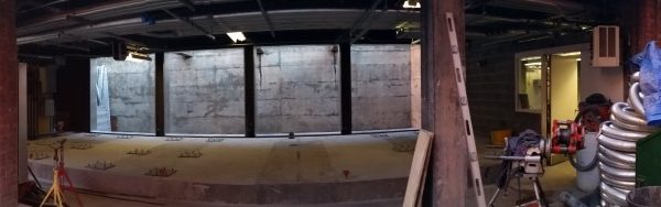 Panorama of empty facility before installation of CAT generators.