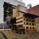 Now with the crib and plate level we bring in our toolbox to prepare the inside for the units.