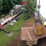 View of jobsite from the roof.