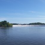 Panorama from across the river.