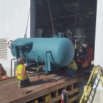 The tank weighed about 4,000 lbs.