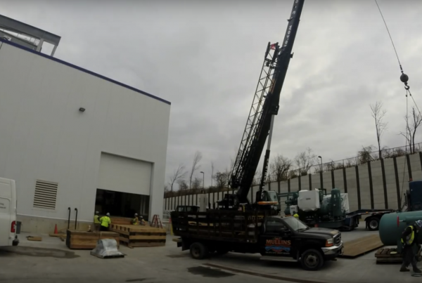 Mullins Rigging Time Lapse Video Installing Chiller at Fage Yogurt Factory in Johnstown NY