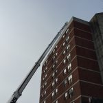 Tight restrictions on this pick. The boom is very close to the building. We knew exactly what the situation would be by using our 3d Lift Software that you will see on the next picture.