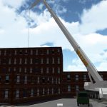 You can see from the previous picture how similar the 3D Lift Plan that was prepared for our customer. Our lift plans can help you visualize your job site so you can prepare. Capacities, orientation of crane, ground bearing pressures, sling tensions. Anything involved with your job can be solved and shown to you using our 3D Lift Plan software.