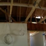 Crane: Link-Belt 8690 (Lifting roof of home to add 2nd story floor- Waterford, NY)