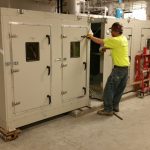 The units need to be bolted together because they comprise one large unit.