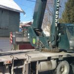 Crane: Link-Belt 8690 (Lifting roof of home to add 2nd story floor- Waterford, NY)