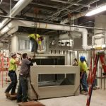 Crane: Link-Belt 822 (Install indoor Air Handler- Ellis Hospital Schenectady, NY)