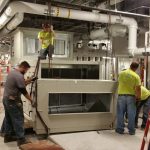 Crane: Link-Belt 822 (Install indoor Air Handler- Ellis Hospital Schenectady, NY)