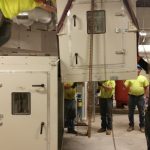 Crane: Link-Belt 822 (Install indoor Air Handler- Ellis Hospital Schenectady, NY)