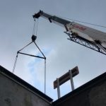 Crane: Link-Belt 822 (Install indoor Air Handler- Ellis Hospital Schenectady, NY)
