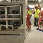 Crane: Link-Belt 822 (Install indoor Air Handler- Ellis Hospital Schenectady, NY)