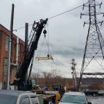 Crane: Link-Belt 8690 (Rigging large laundry equipment- Menands, NY)
