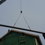 Beam removed from the building.