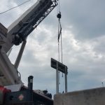 Crane: Link-Belt 822 (Install indoor Air Handler- Ellis Hospital Schenectady, NY)