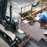 Crane: Link-Belt 8690 (Rigging large laundry equipment- Menands, NY)