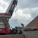 Crane: Link-Belt 822 (Install indoor Air Handler- Ellis Hospital Schenectady, NY)