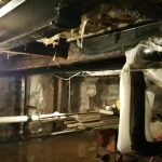 Vault under the ground where the forktruck and chiller weight will be driven over.