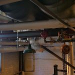 Rigging: Chiller into basement at the Schenectady County Courthouse (Schenectady, NY)