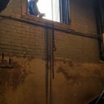 Rigging: Chiller into basement at the Schenectady County Courthouse (Schenectady, NY)