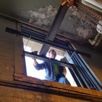 Rigging: Chiller into basement at the Schenectady County Courthouse (Schenectady, NY)
