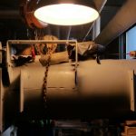 Rigging: Chiller into basement at the Schenectady County Courthouse (Schenectady, NY)