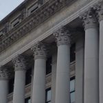 Rigging: Chiller into basement at the Schenectady County Courthouse (Schenectady, NY)