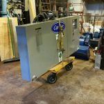 Electric cabinet to be installed last.