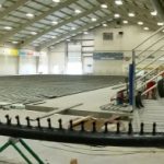 Ice rink where the installed chiller and cooling tower will be utilized to help keep the rink cold.