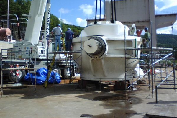 Mullins Rigging Turbine Gear Box – Gilboa Dam