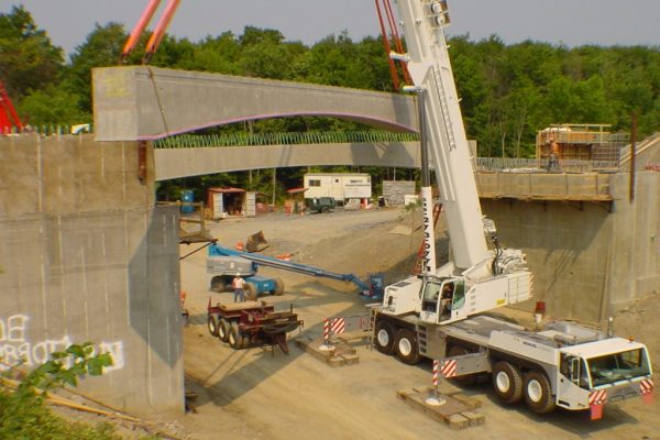Mullins Rigging Arched Box Beam (Precast Concrete) 56 Tons – Ghent, N.Y.