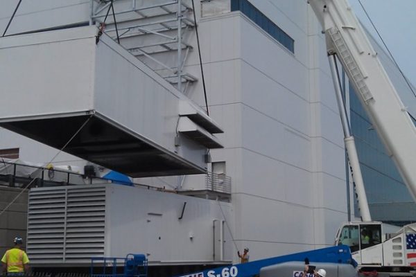 Mullins Rigging Standby Generator Installation – NANOFAB – Albany, N.Y.
