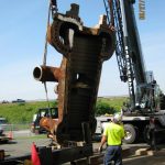 Mullins Rigging Worker and Crane