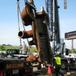 Mullins Rigging Worker and Crane