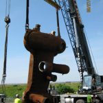 Mullins Rigging Workers and Crane