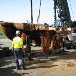 Mullins Rigging Worker and Crane