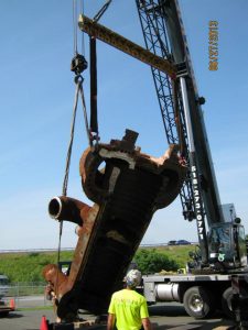 Mullins Rigging Worker and Crane
